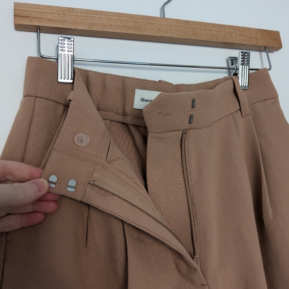 NWOT Abercrombie and Fitch A&F Sloane Tailored Pant in Brown - Picture 5 of 10
